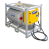 Rezervor Transportabil Oțel 600L Motorină — Pompă 40 l/min Certificat ADR
