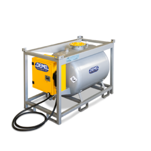 Rezervor Transportabil Oțel 600L Motorină — Pompă 40 l/min Certificat ADR