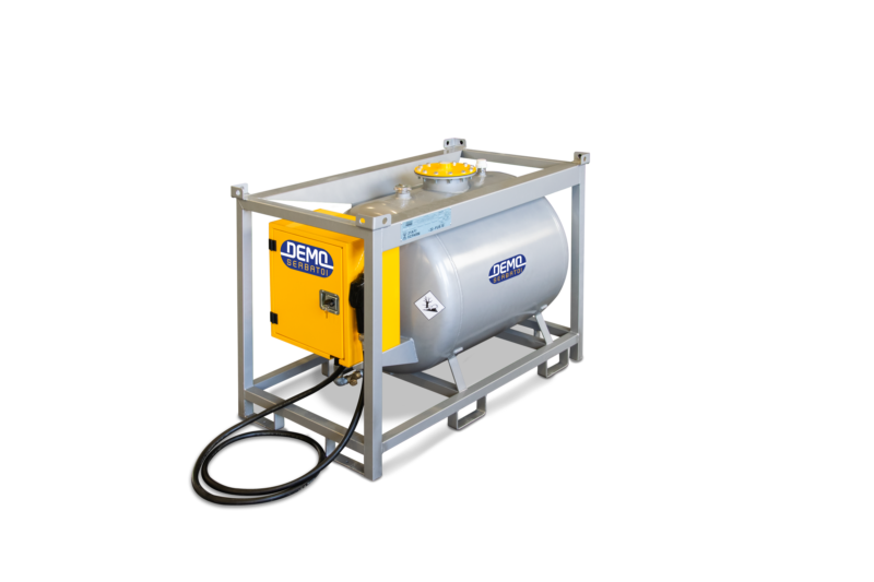 Rezervor Transportabil Oțel 600L Motorină — Pompă 40 l/min Certificat ADR