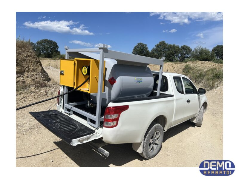 Rezervor Transportabil Oțel 600L Motorină — Pompă 40 l/min Certificat ADR