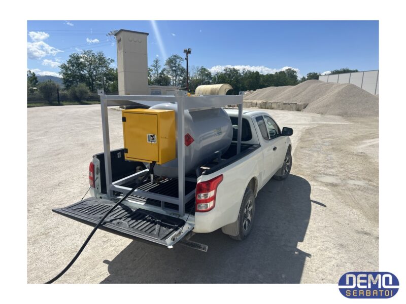 Rezervor Transportabil Oțel 600L Motorină — Pompă 40 l/min Certificat ADR
