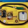 Interior rezervor transportabil plastic motorină cu pompă și pistol